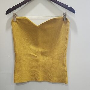 GBG Los Angeles Mustard  Crop Tops
